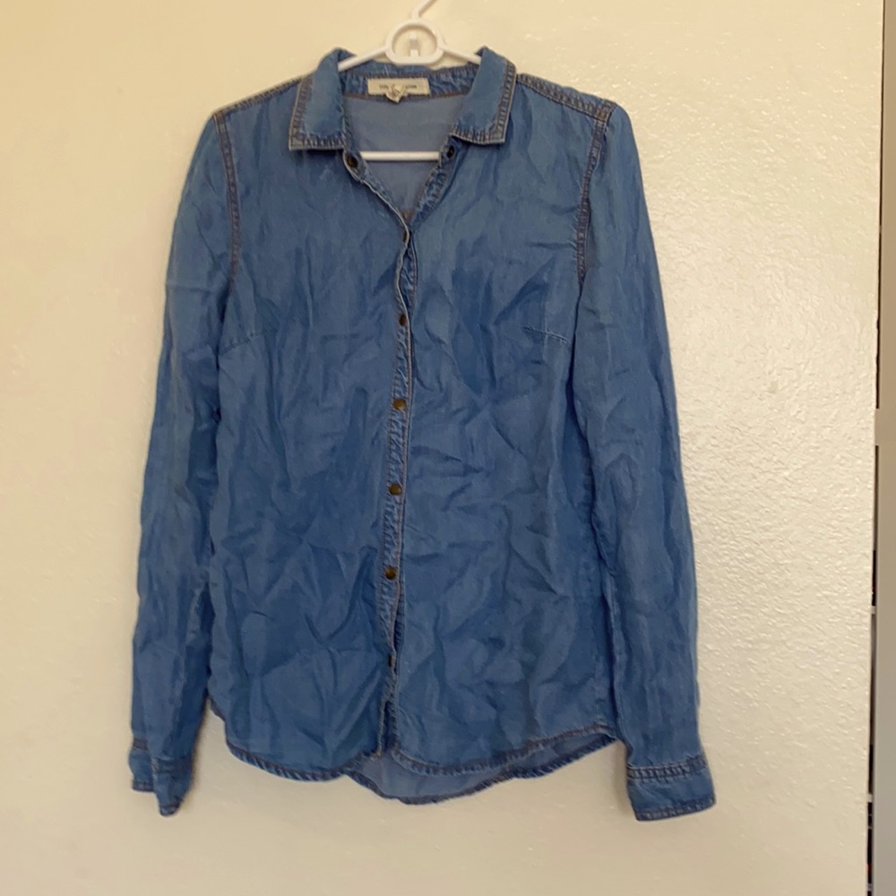 Life in Progress Denim Top